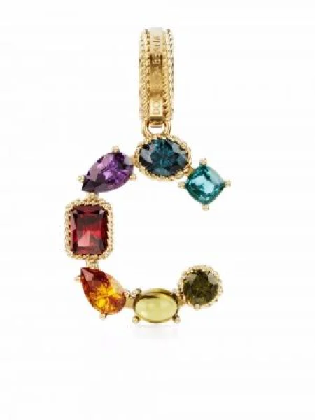 Colier Dolce & Gabbana cu strasuri galben