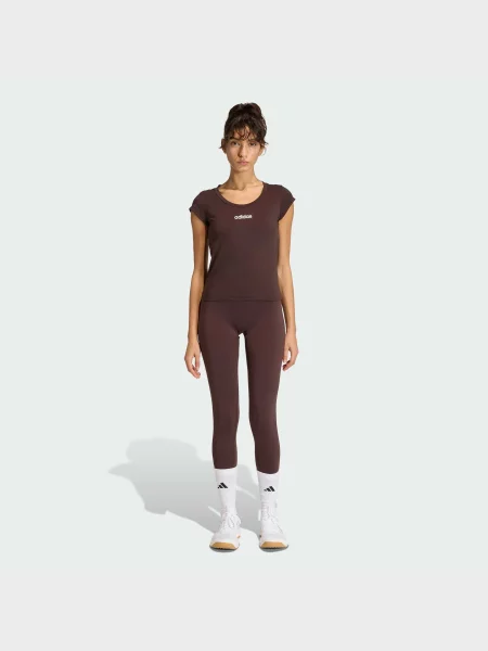 Спортивная футболка Adidas коричневая