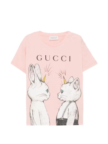 Koszulka dziecięca Gucci różowa