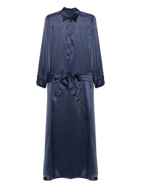 Rochie maxi Kiton de costum albastru