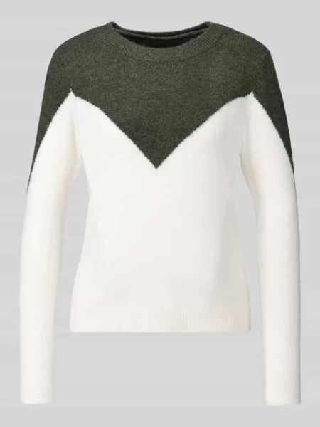 Sweter krój regular fit z dodatkiem wełny model PLAZA' Vero Moda
