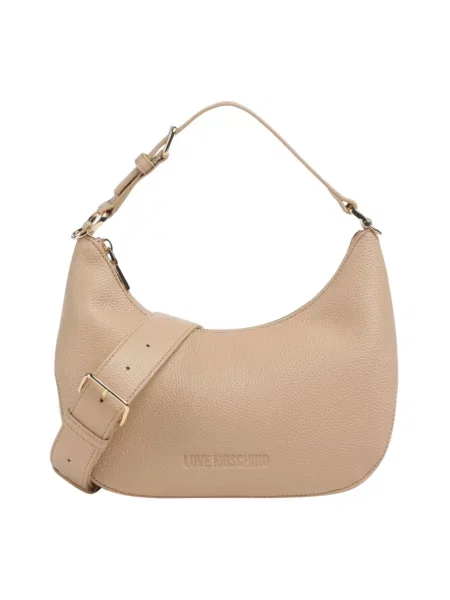 Torebka Love Moschino skórzana beżowa
