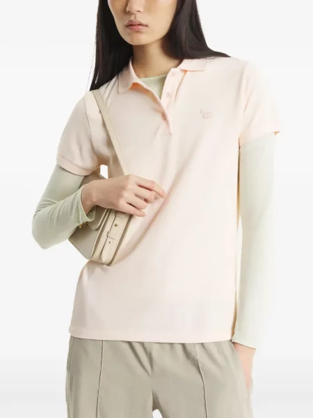 Tricou polo Maison Kitsune roz