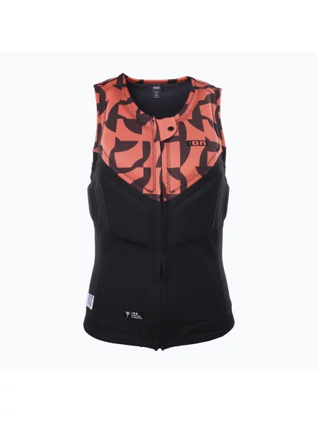 Vestă de protecție pentru femei ION Ivy Front Zip tiger coral