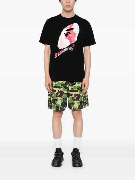 Tricou A Bathing Ape® cu imagine negru