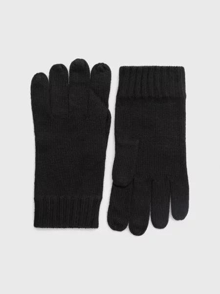 Шерстяные перчатки Polo Ralph Lauren черные