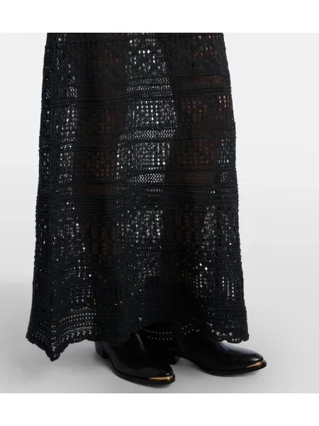 Rochie maxi Isabel Marant tricotate de costum negru