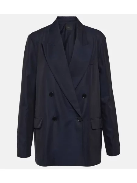 Sacou Joseph de mătase albastru