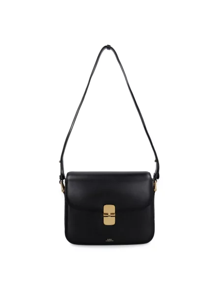 Torebka skórzana A.p.c. czarna