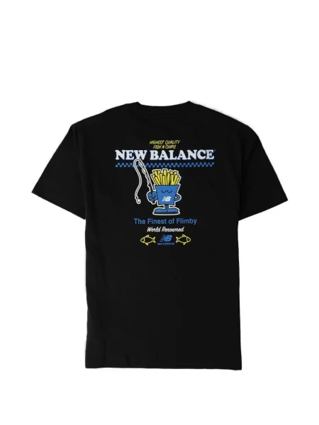 Мрежест елек New Balance бродиран черно