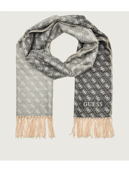 GUESS Fular bej / negru amestecat gri