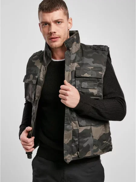 Vestă Brandit cu model camuflaj negru