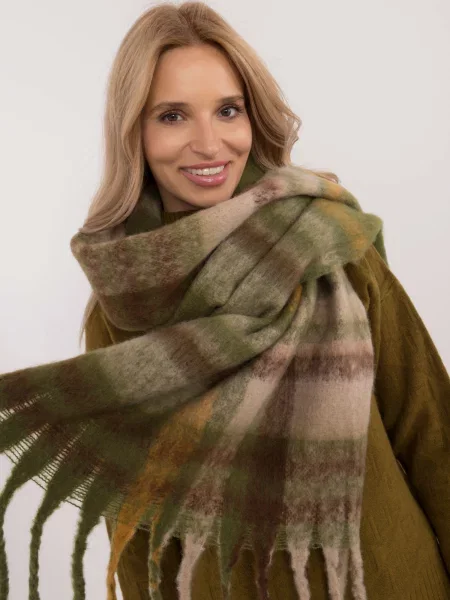 Fular Fashionhunters cu franjuri maro