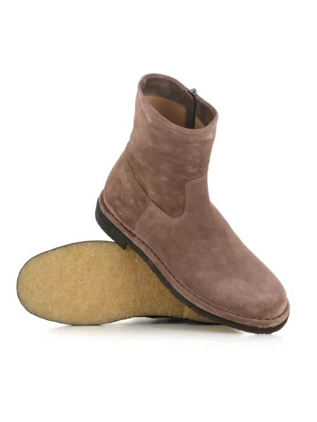 Buty do kostki Del Carlo zamszowe beżowe