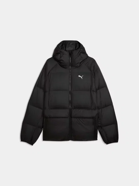 Пуховик Puma с капюшоном черный