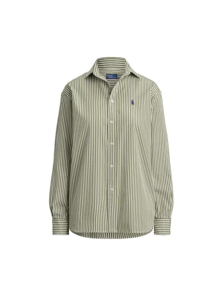 Wielobarwność koszula Polo Ralph Lauren w paski zielona