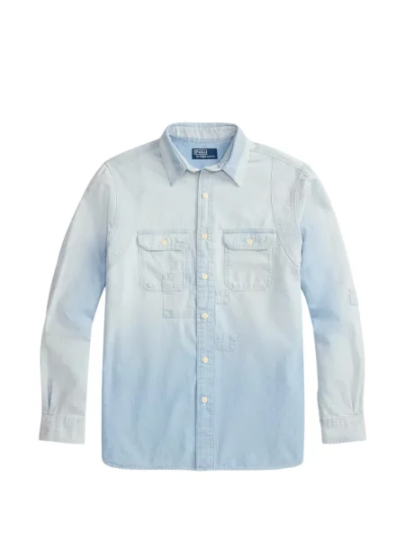 Șapcă Polo Ralph Lauren cu decolteu în V cu autograf în carouri albastru