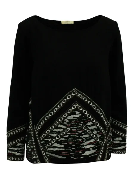 Pulover Ba&sh cu broderie negru