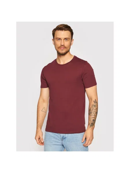 Jack&Jones Marškinėliai Organic Basic Vyšninė Slim Fit