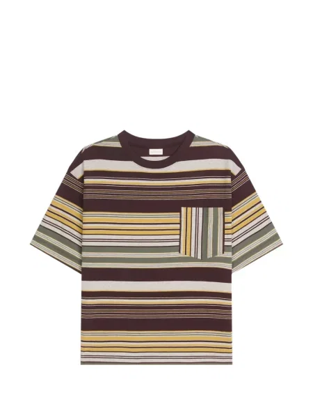 Tricou Dries Van Noten cu dungi maro