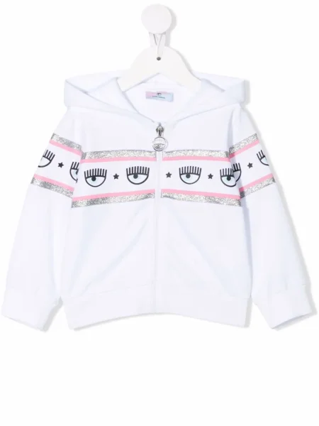 Bluza z kapturem dziecięca Chiara Ferragni biała
