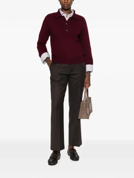 Gulerat tricou polo Allude roșu