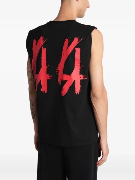 Vestă Mugler cu imagine negru