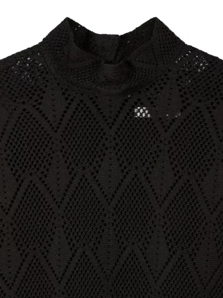 Croșetat rochie Tomboy de costum negru