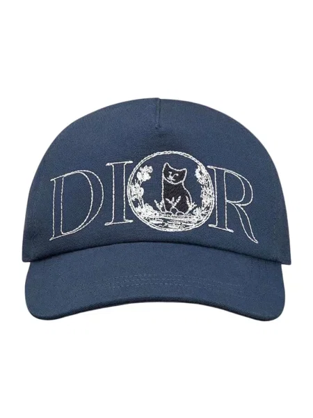 Czapka z daszkiem Dior niebieska
