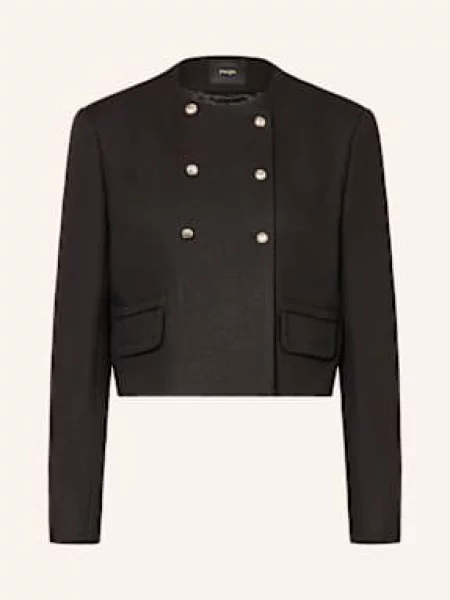 Maje Żakiet Pudełkowy schwarz czarna