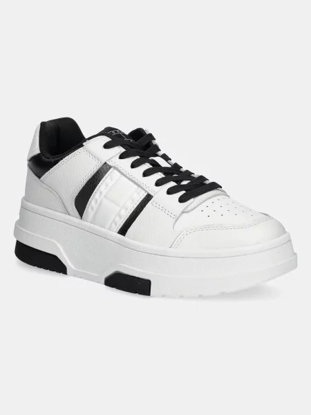 Sneakers boty Tommy Jeans THE BROOKLYN FLATFORM černá