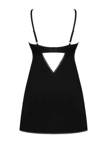 Эротическая сорочка с трусиками стринг Комплект_Obsessive_Rosenty_chemise
