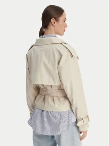 Tommy Hilfiger Trenčas Oversize smėlio