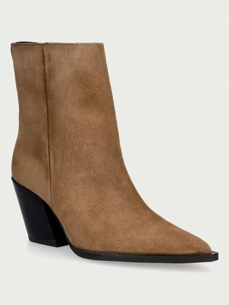 Steve Madden botine cu pentru femei din piele întoarsă Melle maro