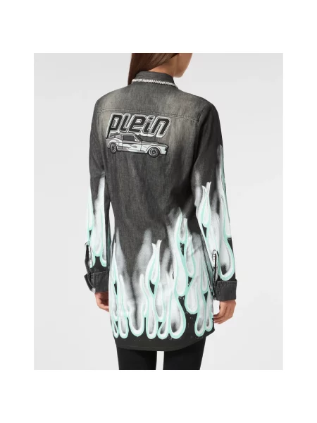 Koszula dżinsowa Philipp Plein szara