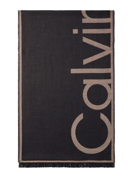 Calvin Klein Fular bej închis negru