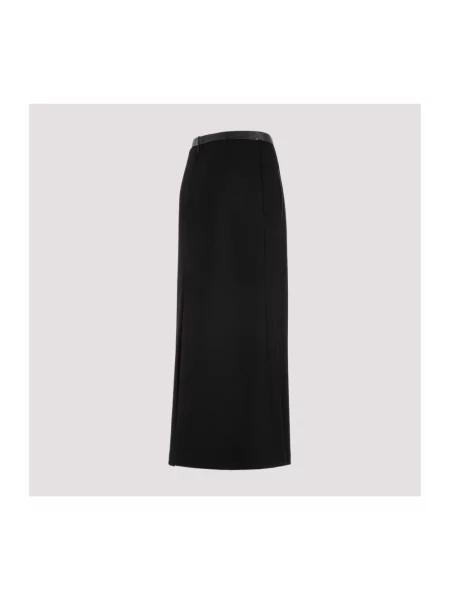 Spódnica midi Saint Laurent czarna