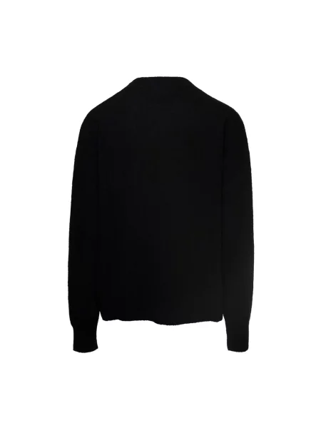 Bluza Palm Angels z nadrukiem z okrągłym dekoltem wełniana czarna
