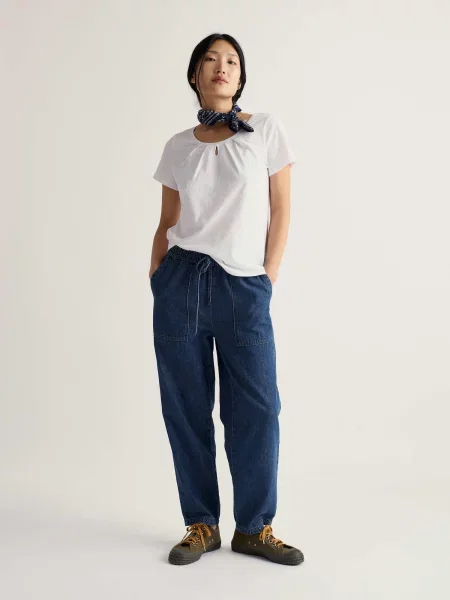 Seasalt Cornwall Tricou Appletree' alb