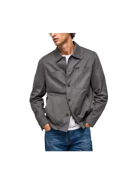 Koszula dżinsowa Pepe Jeans szara
