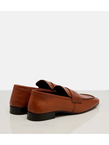 Pantofi loafer Dries Van Noten din piele maro