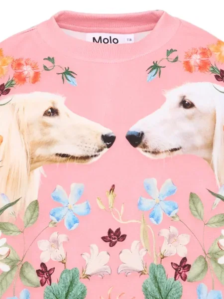 Sweter dziecięcy Molo różowy