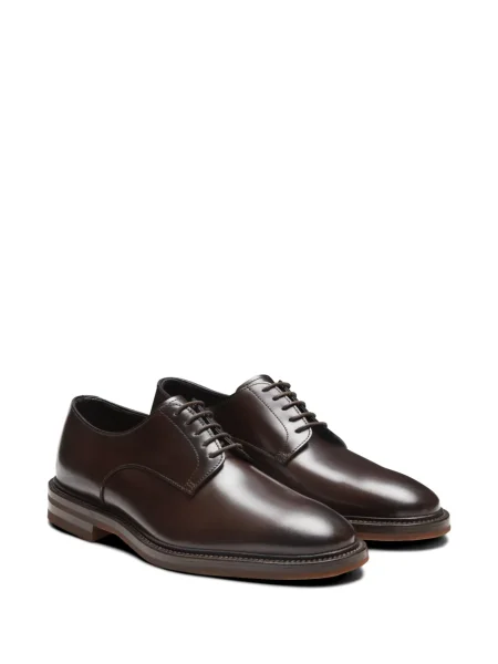 Pantofi derby Fratelli Rossetti din piele maro