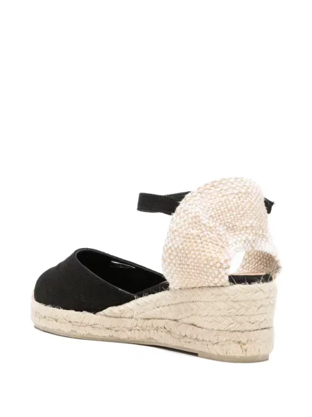 Cropp espadrile Castaner cu bretele negru