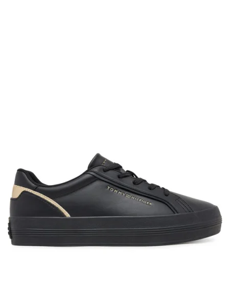 Tommy Hilfiger Sneakersy Vulc Foxing čierna