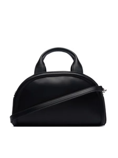 Calvin Klein Taška cez rameno BOLD / strieborná čierna