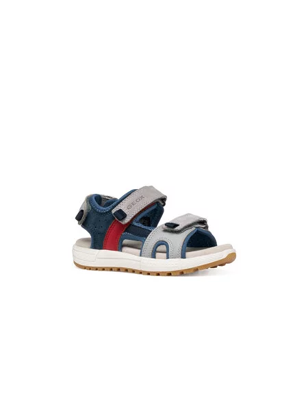 Sandály Geox J Sandal Alben Boy S šedá