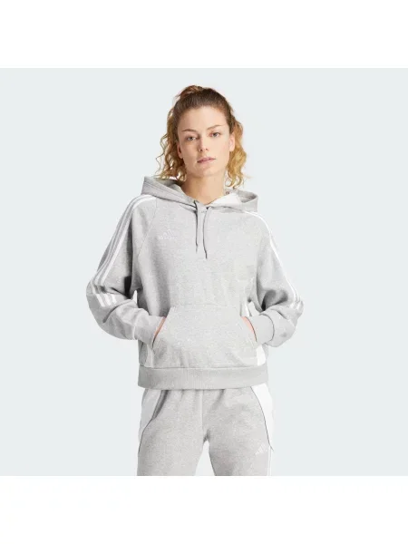 ADIDAS PERFORMANCE Sportska sweater majica Tiro siva melange bijela