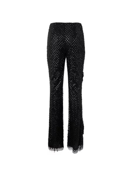 Stras pantaloni Alberta Ferretti negru