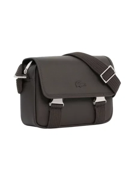 Torba crossbody Lacoste brązowa